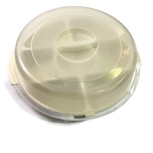 Vintage Rubbermaid Sectional Serving Tray with Locking Lid